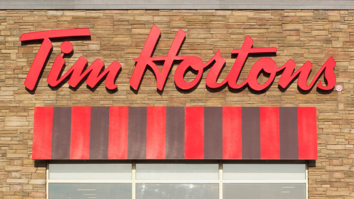 L'enseigne Tim Hortons.