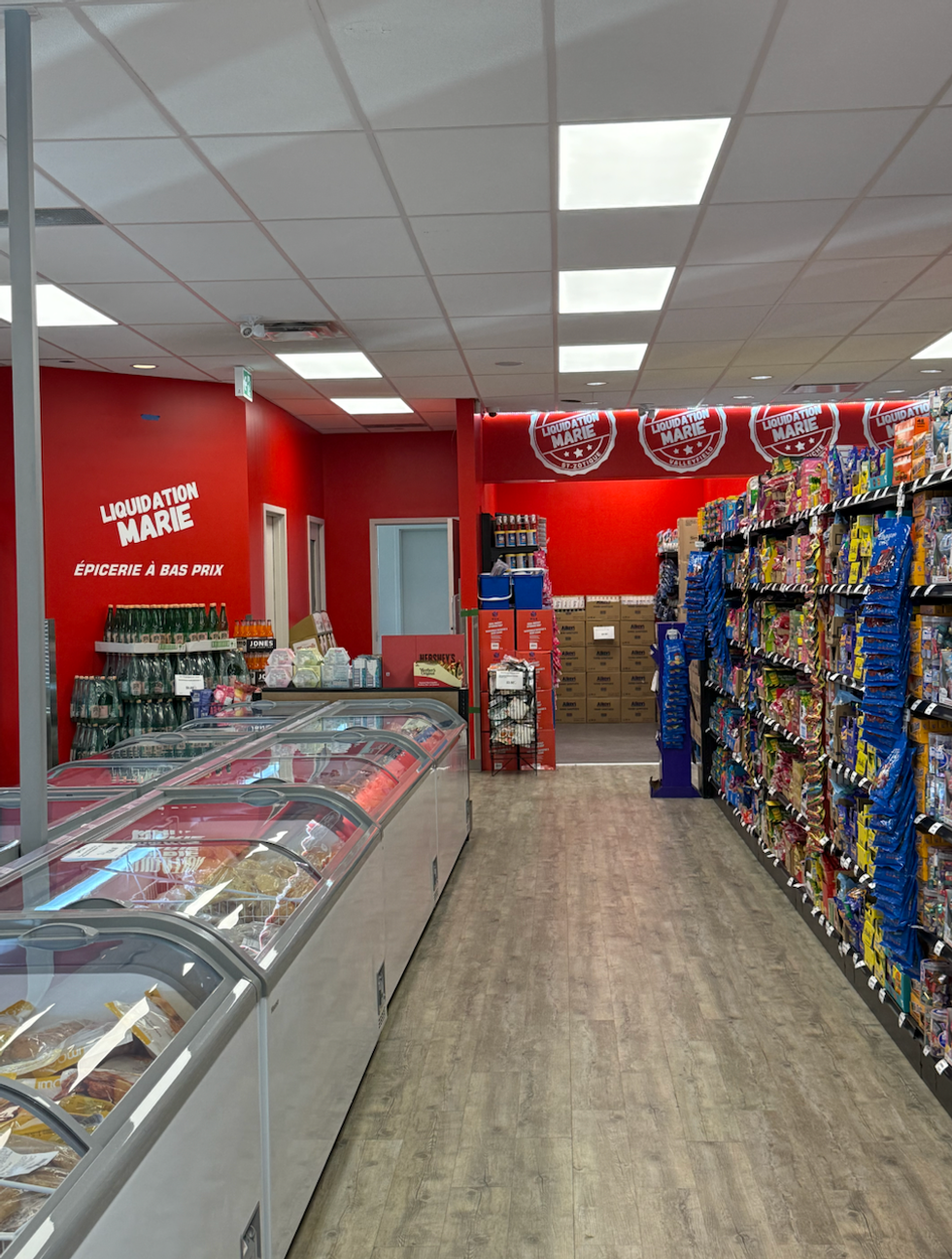 L'\u00e9picerie d'aubaines Liquidation Marie \u00e0 Laval.