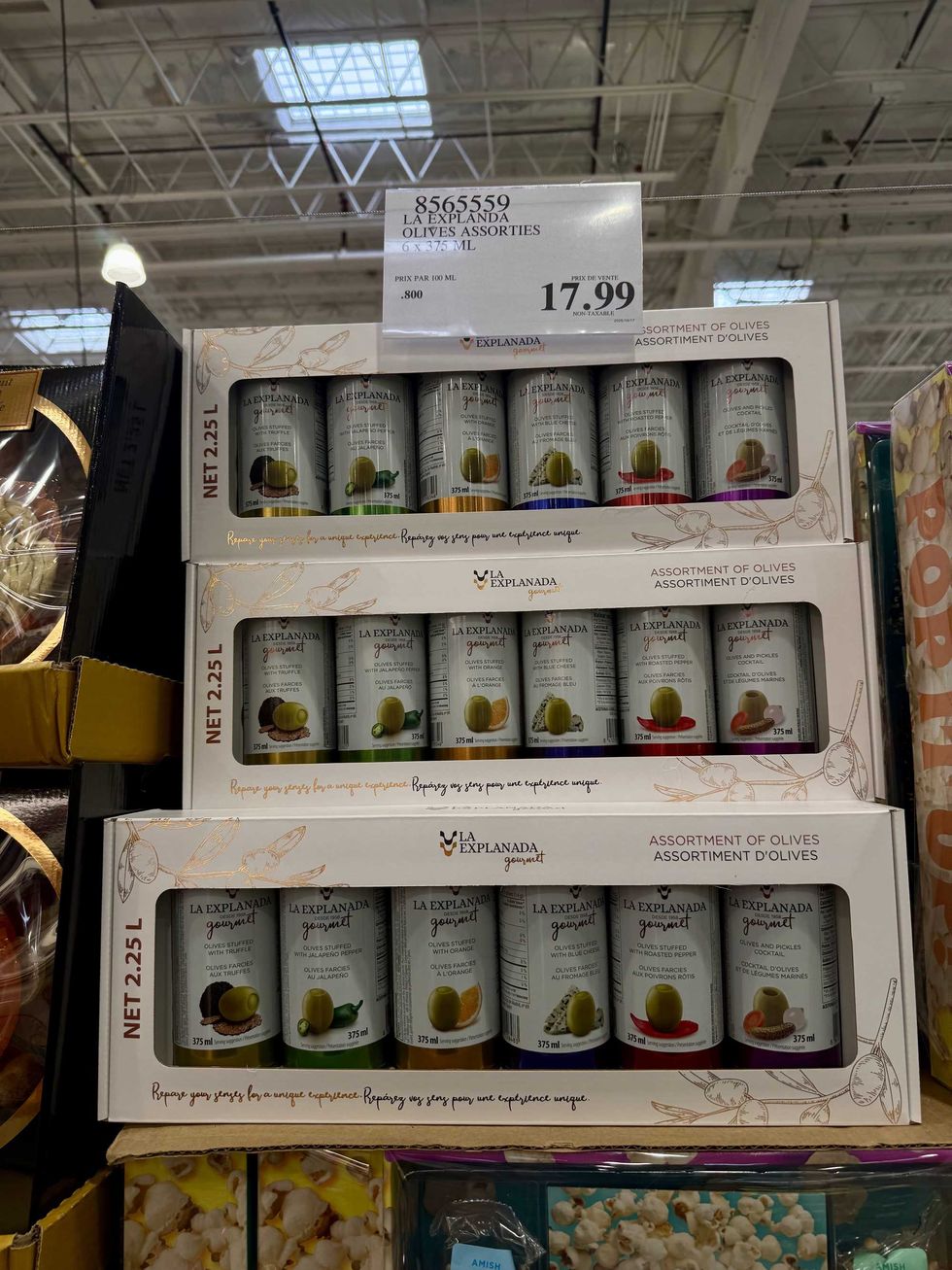 La bo\u00eete d\u2019olives assorties La Explanada au Costco