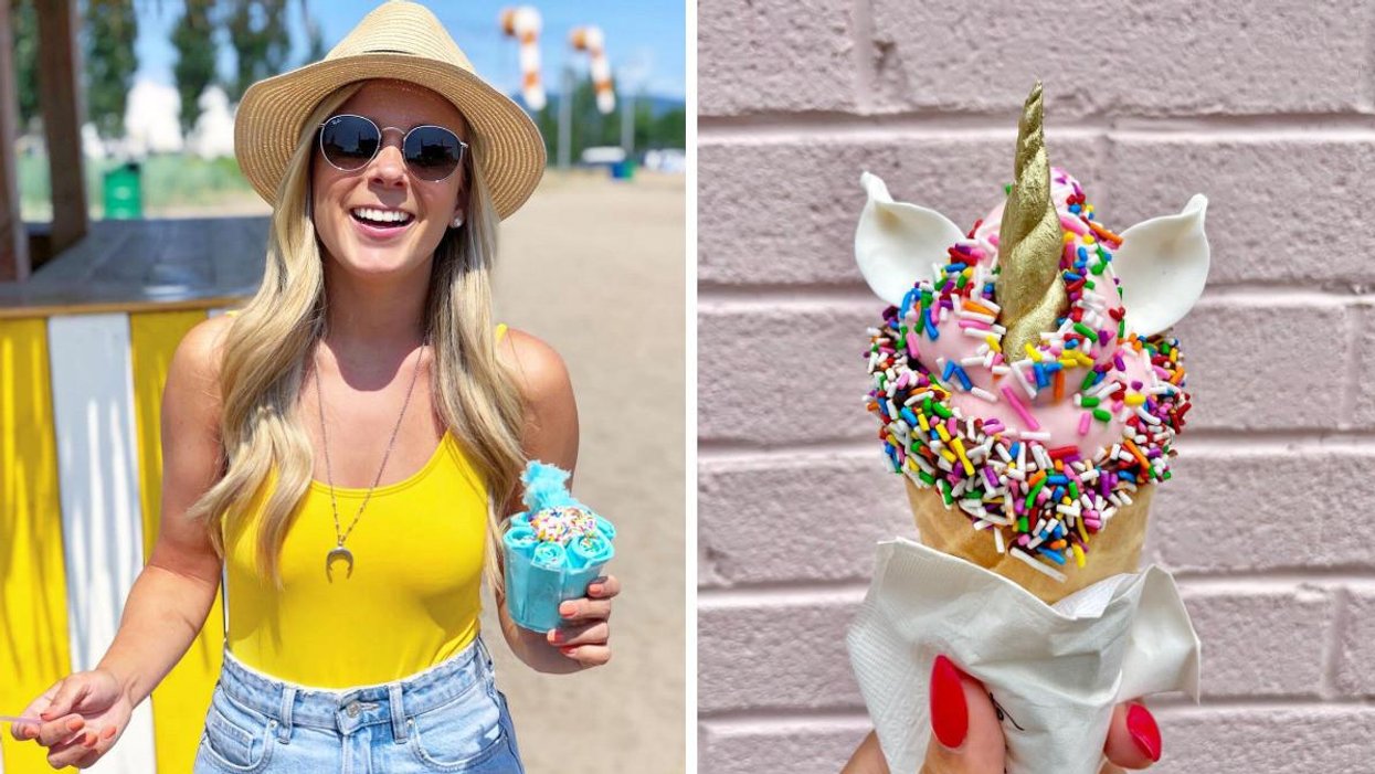 La Bûche Glacée. Droite : La Folle Tablée.