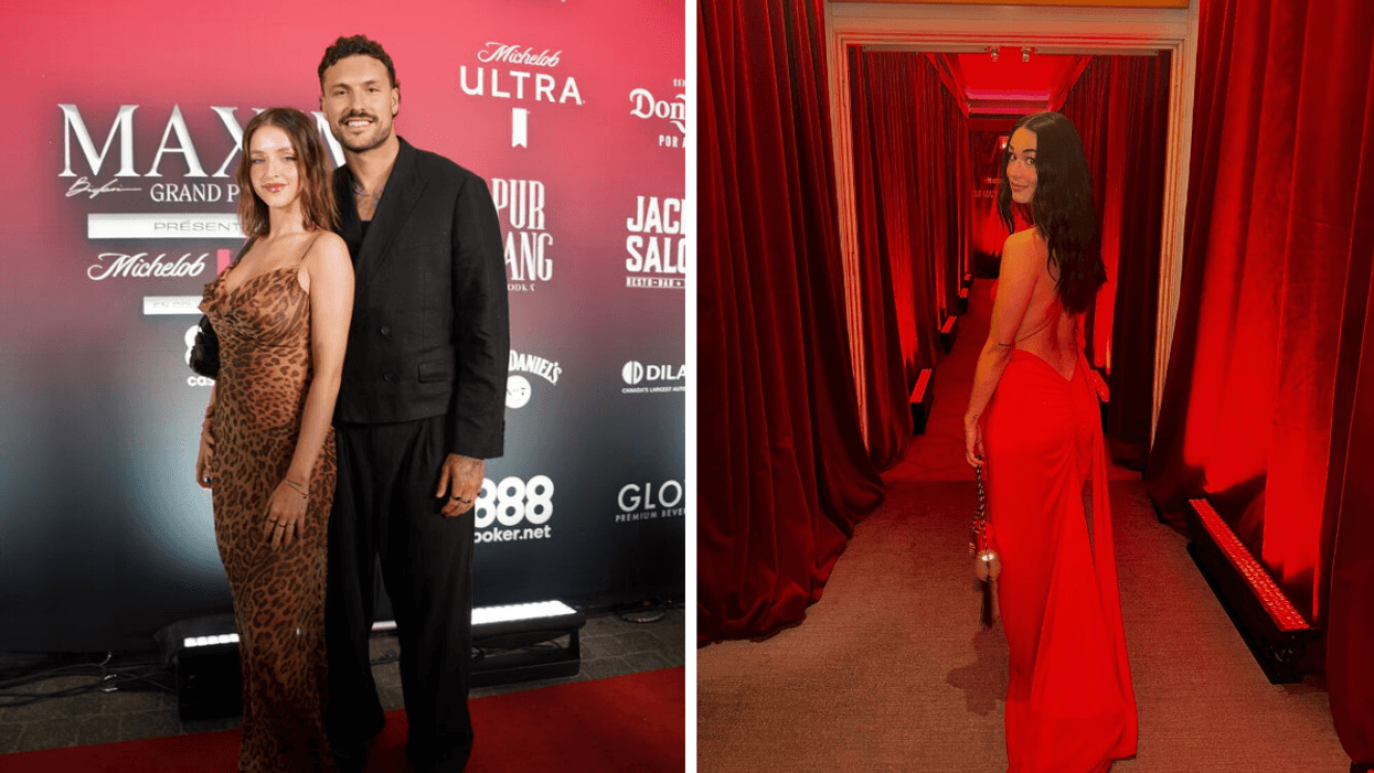 La chanteuse Alicia Moffet et l'animateur Frédérick Robichaud, ancien candidat d'Occupation Double. Droite : Noémie Marleau gagnante d'Occupation Double.