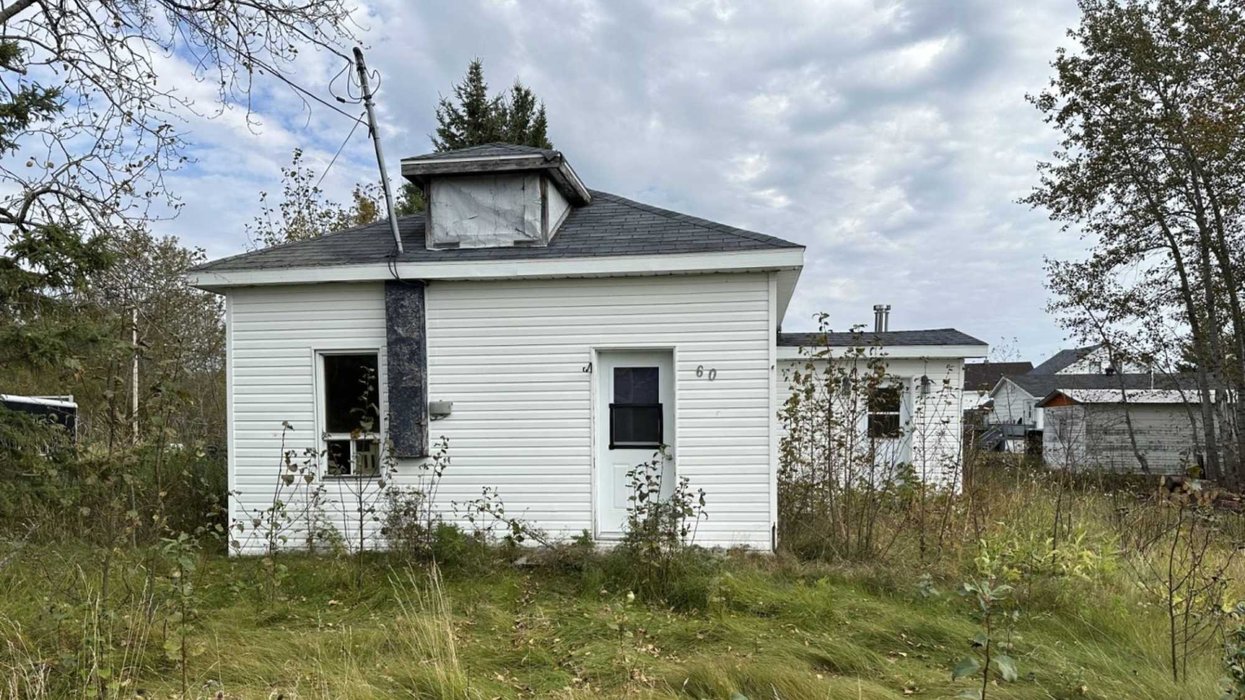 La devanture d'une maison.