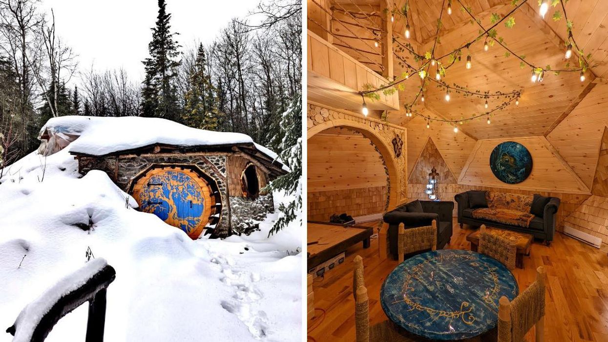 La Maison de Hobbit d'Hébergement Les Pieds sur Terre.