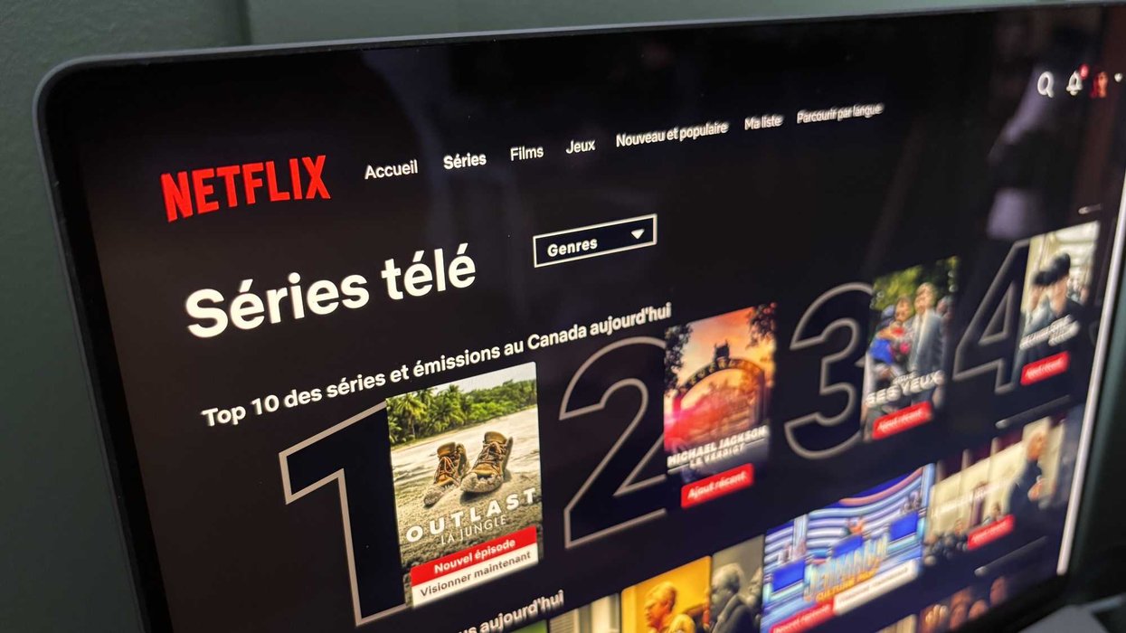 La page d'accueil de Netflix.