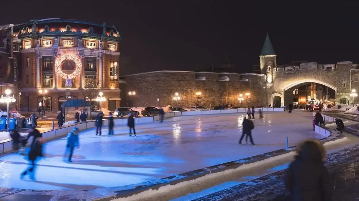 La patinoire d'Youville à Québec.