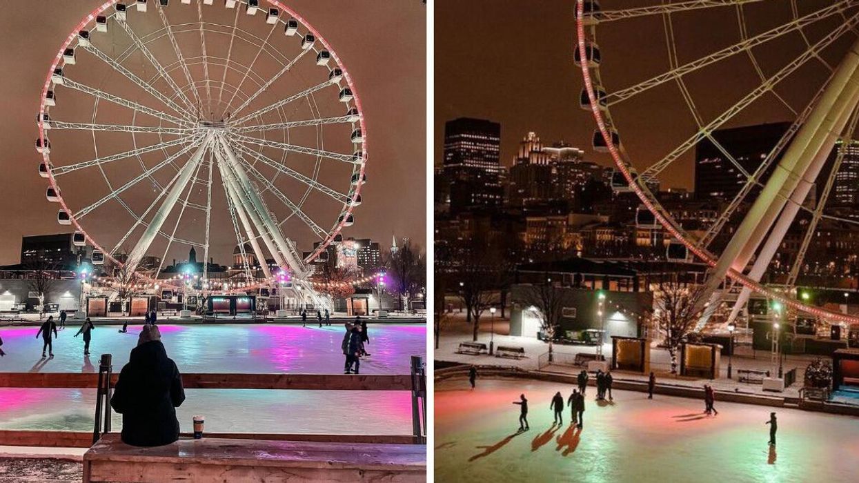La patinoire du Vieux-Port de Montréal.