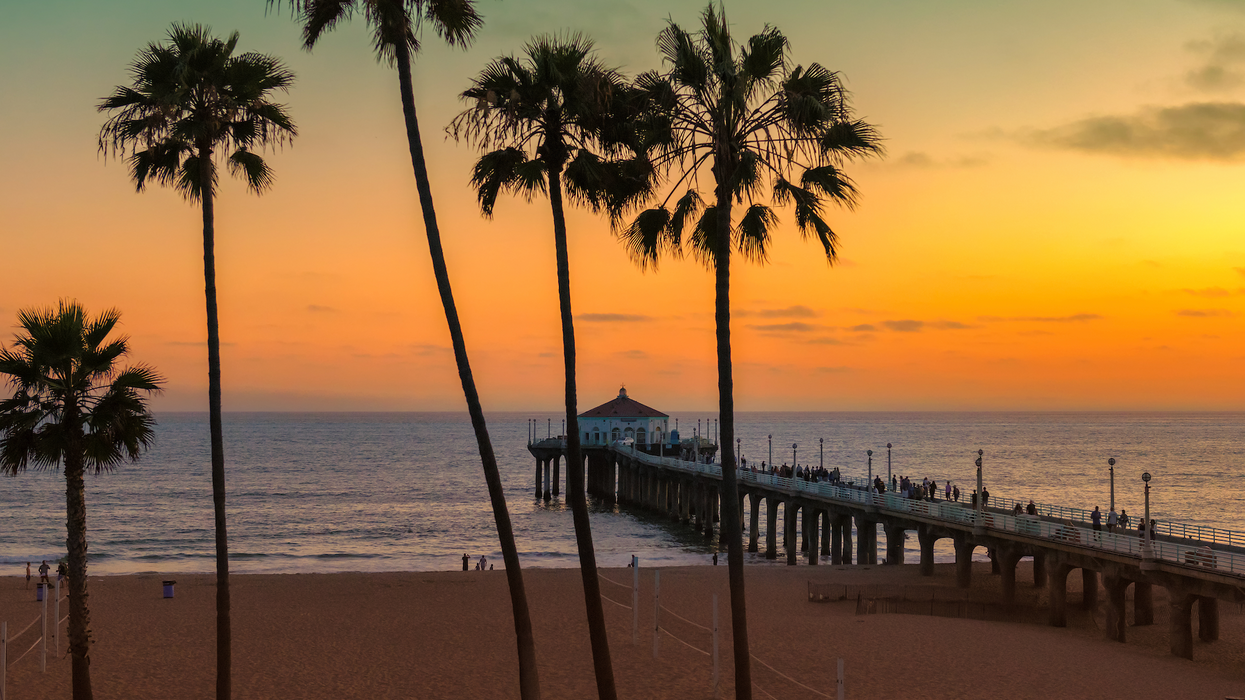 La plage de Los Angeles.