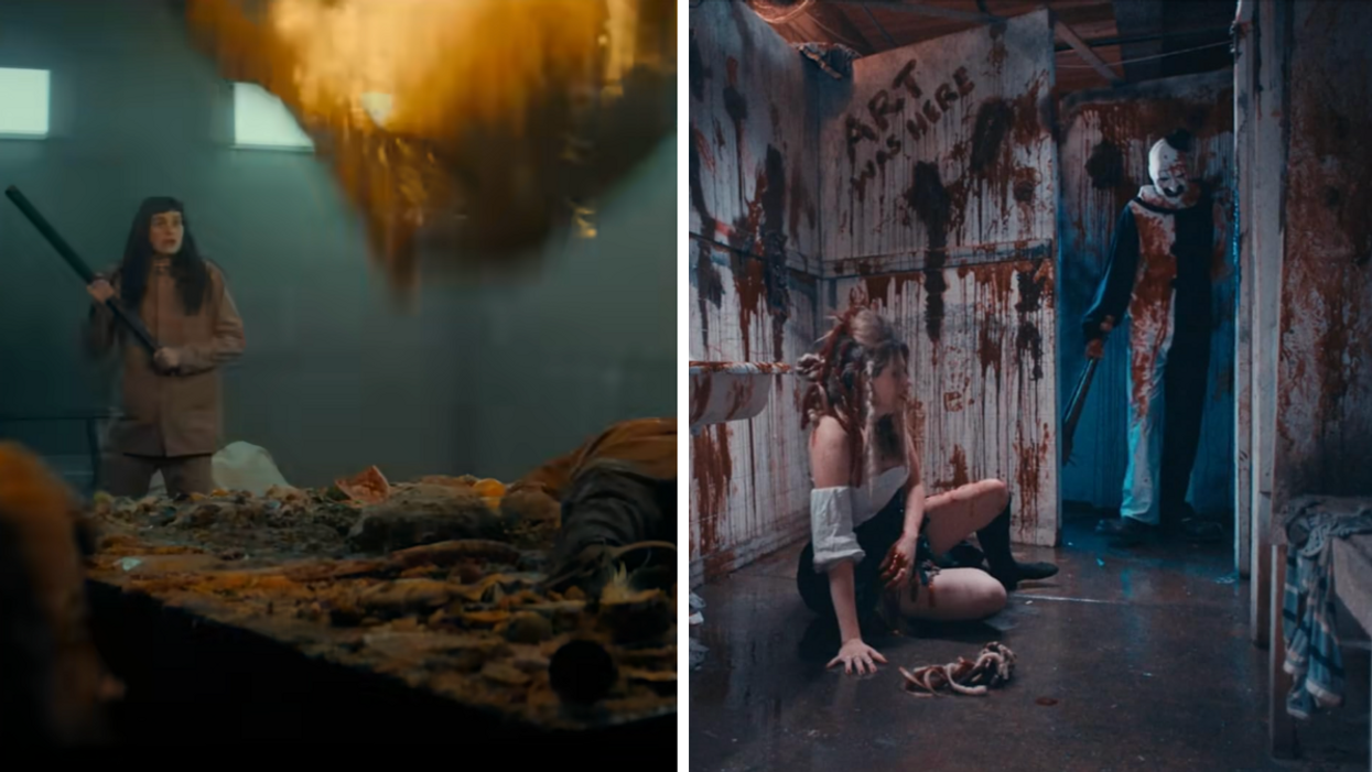 La plateforme 2. Droite : Terrifier 2.