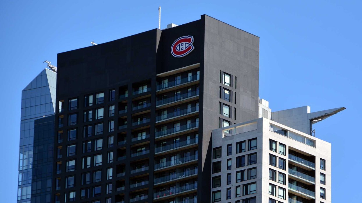 La tour des Canadiens, à Montréal.