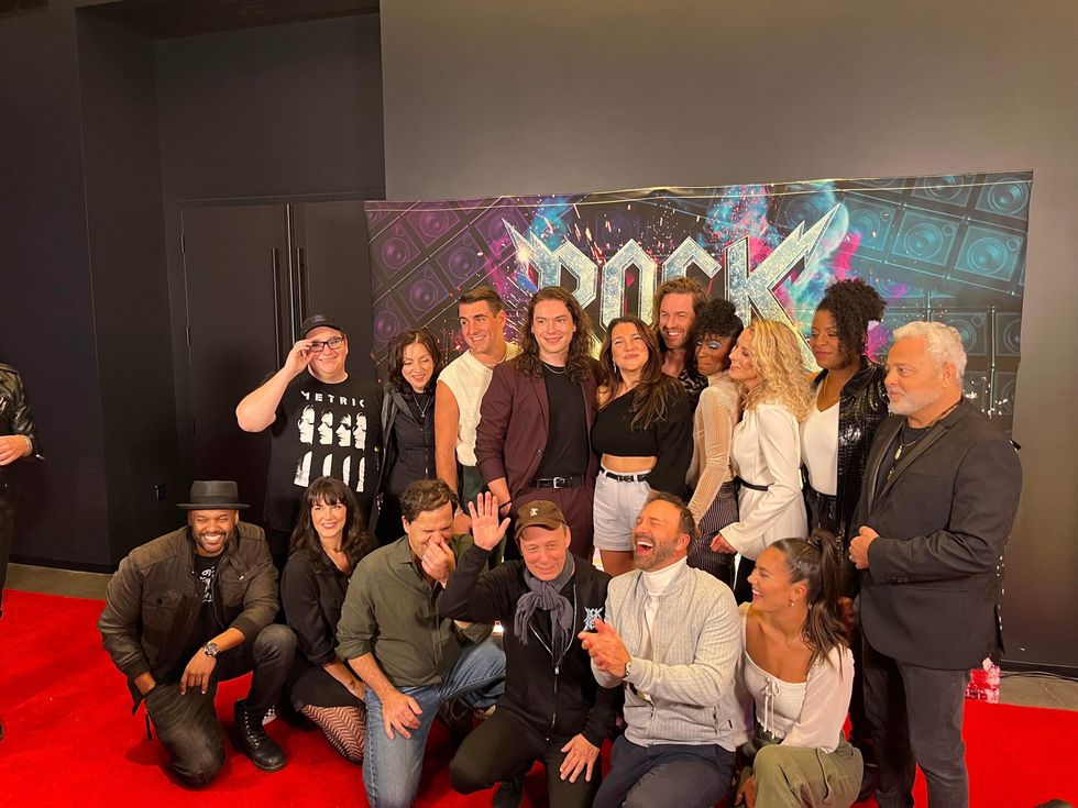 La troupe de Rock of Ages.