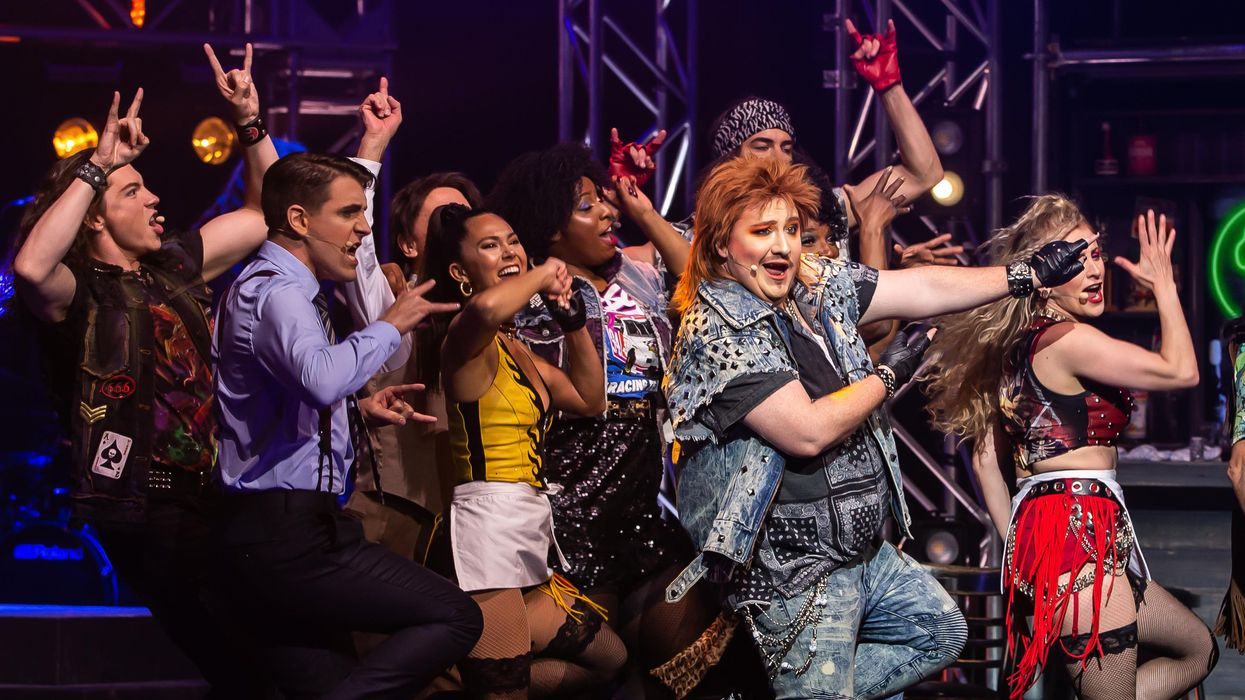 La troupe de Rock of Ages.