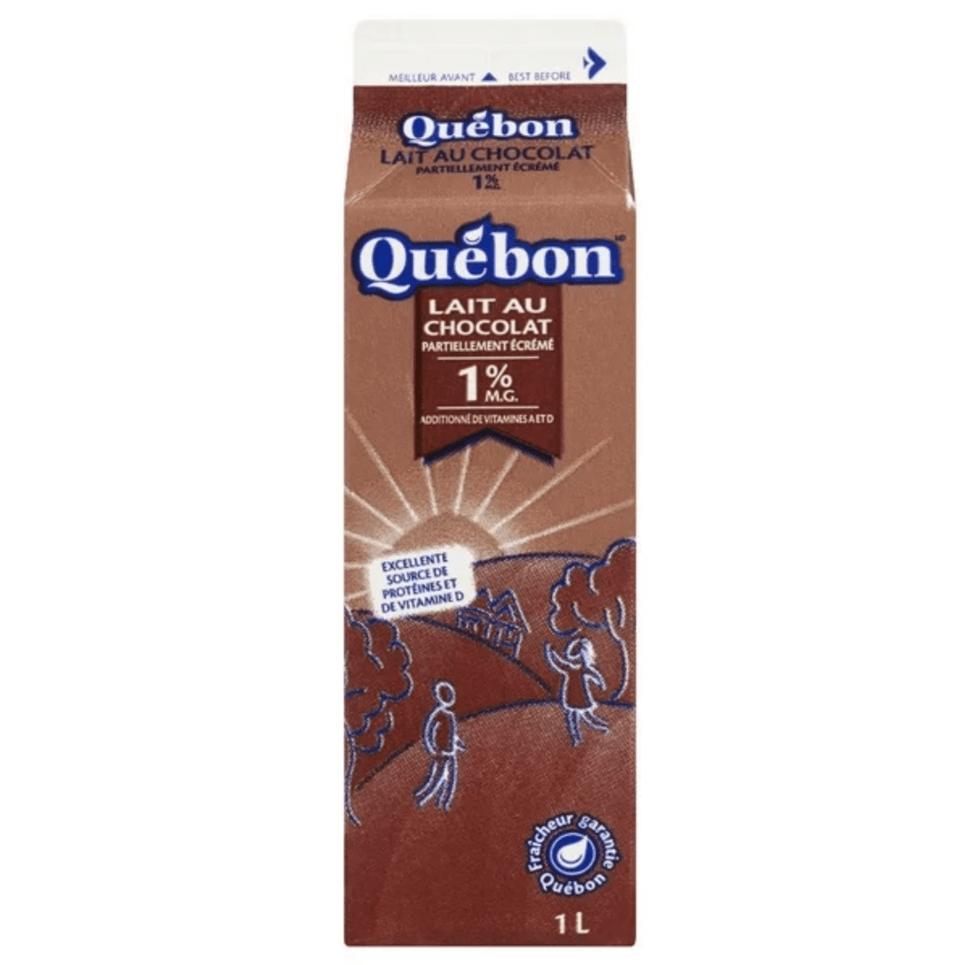 Lait au chocolat Qu\u00e9bon de l'\u00e9picerie Walmart.