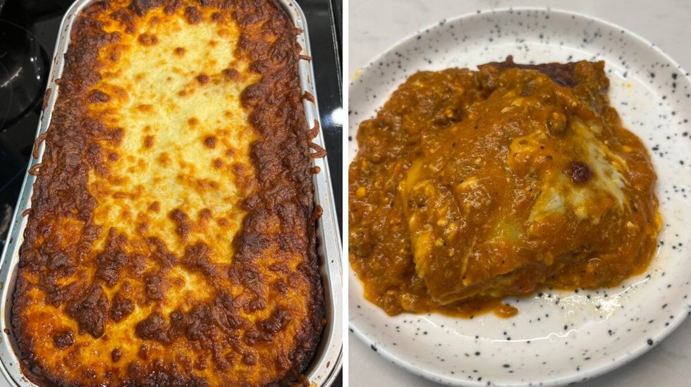 Lasagne \u00e0 la viande Kirkland du comptoir pr\u00eat-\u00e0-manger du Costco Montr\u00e9al.