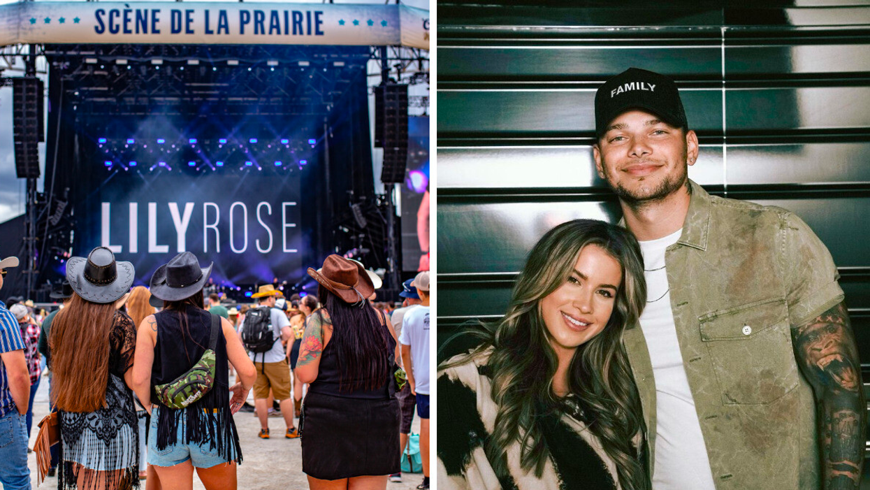 LASSO Montréal 2022. Droite : Kane Brown accompagné de sa femme Katelyn Jae.