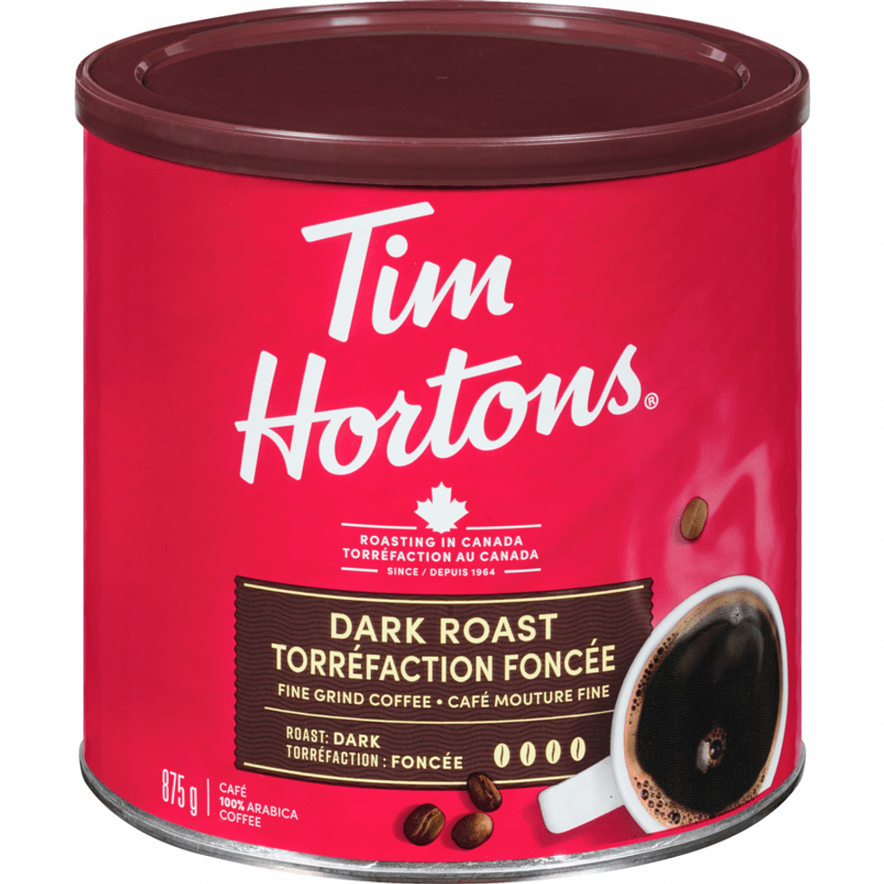 Le caf\u00e9 de mouture fine torr\u00e9faction moyenne M\u00e9lange Original du Tim Hortons sur le site du Maxi.