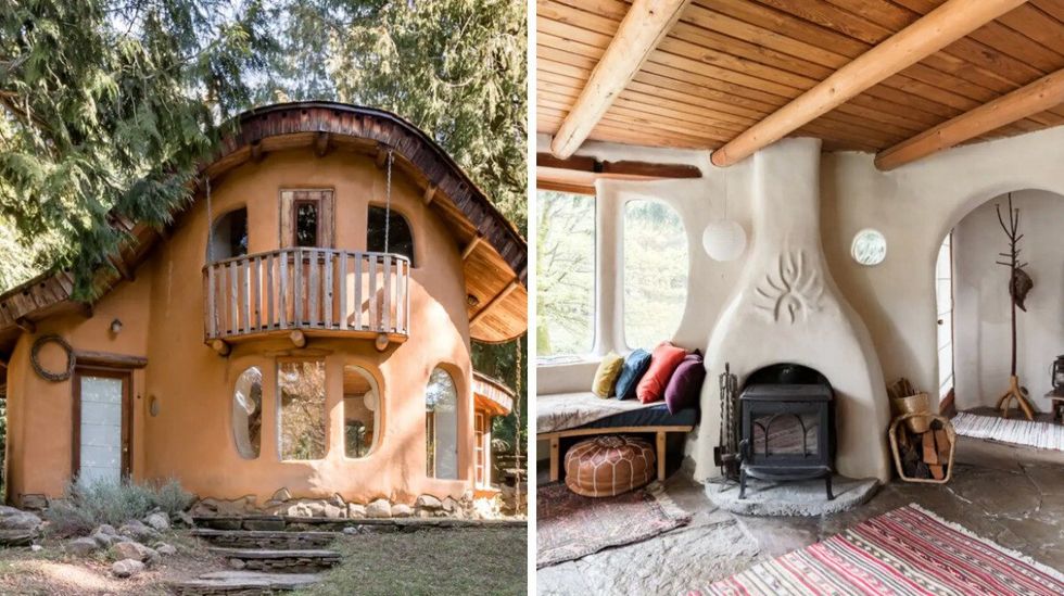 Le Cob Cottage en Colombie-Britannique.