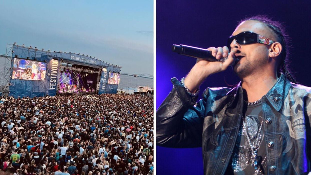 Le FestiVoix de Trois-Rivières. Droite : Sean Paul.