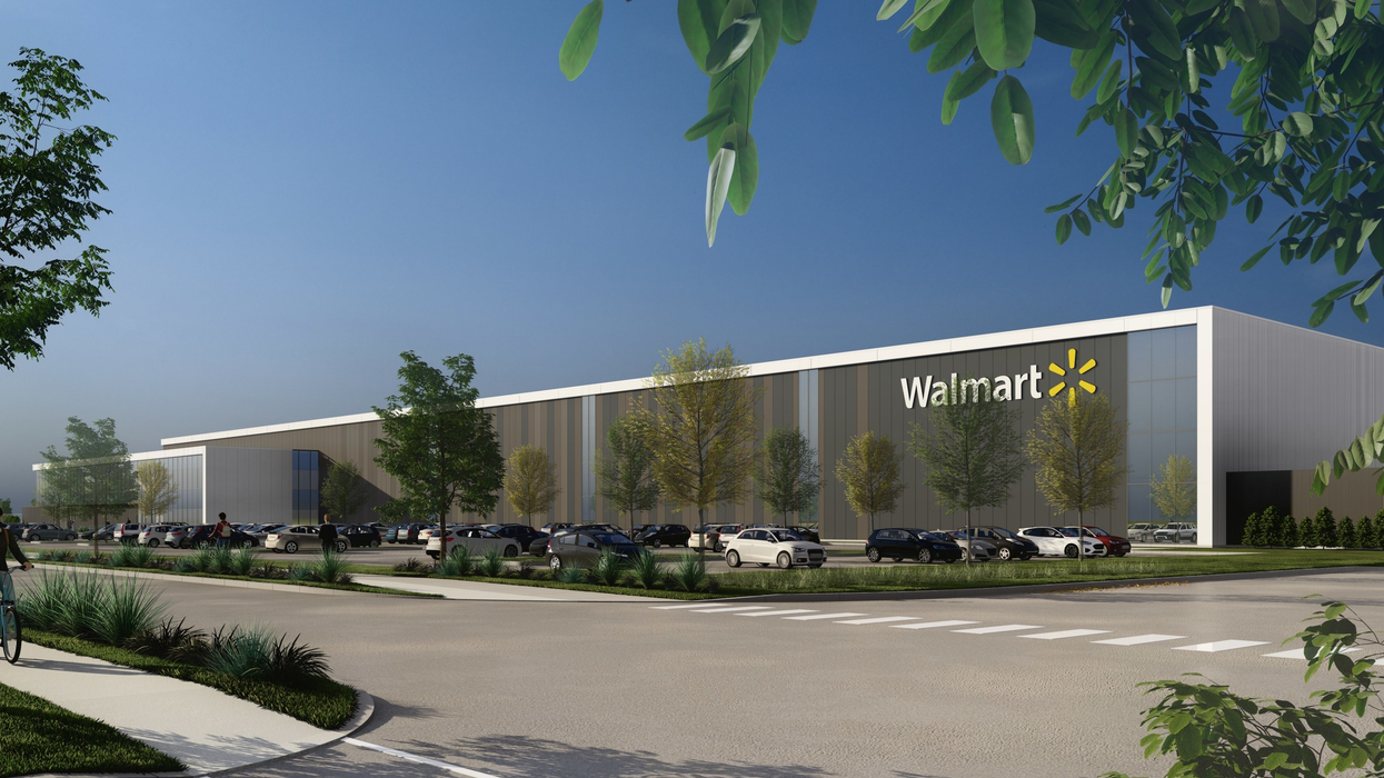 Le futur centre de distribution Walmart.
