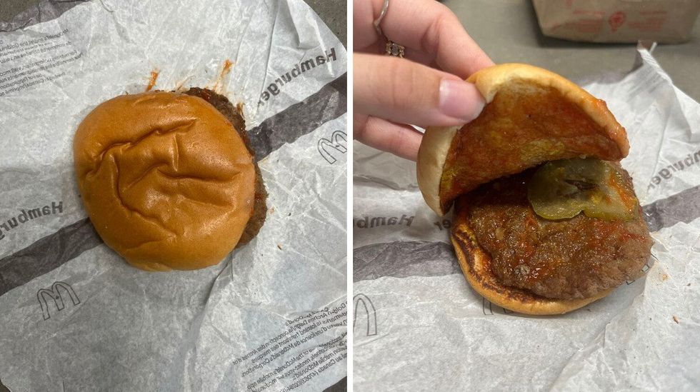 Le hamburger du McDonald's.