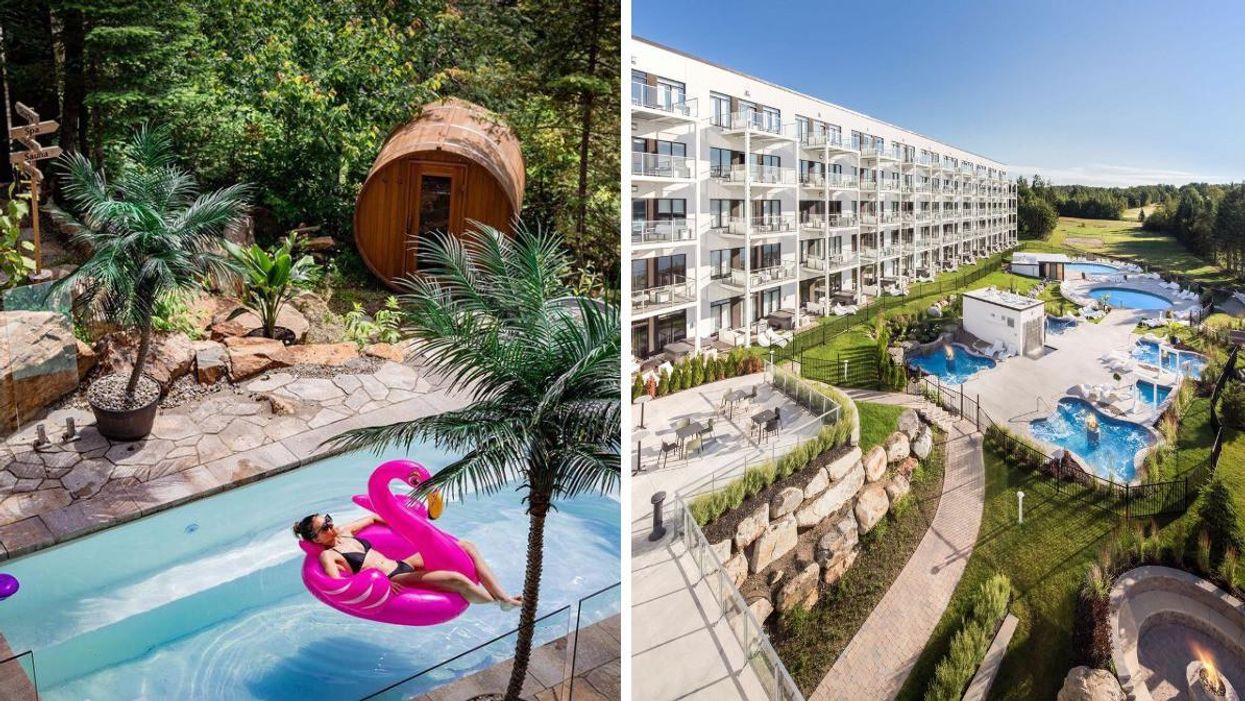 Le M Resort & Spa. Droite : L'Estérel Resort.