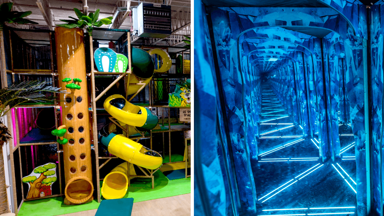 Le module de Bfly Laval. Droite : Le labyrinthe de Bfly Laval.