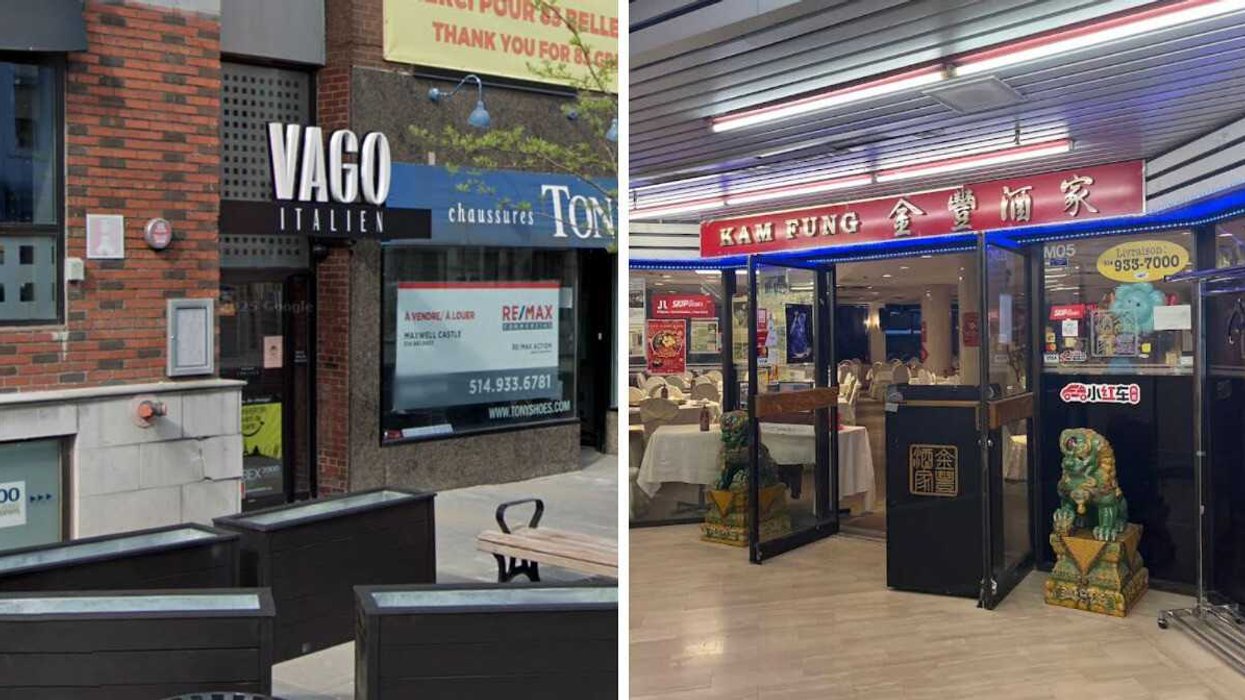 Le restaurant italien Vago. Droite : Le restaurant Kim Fung.