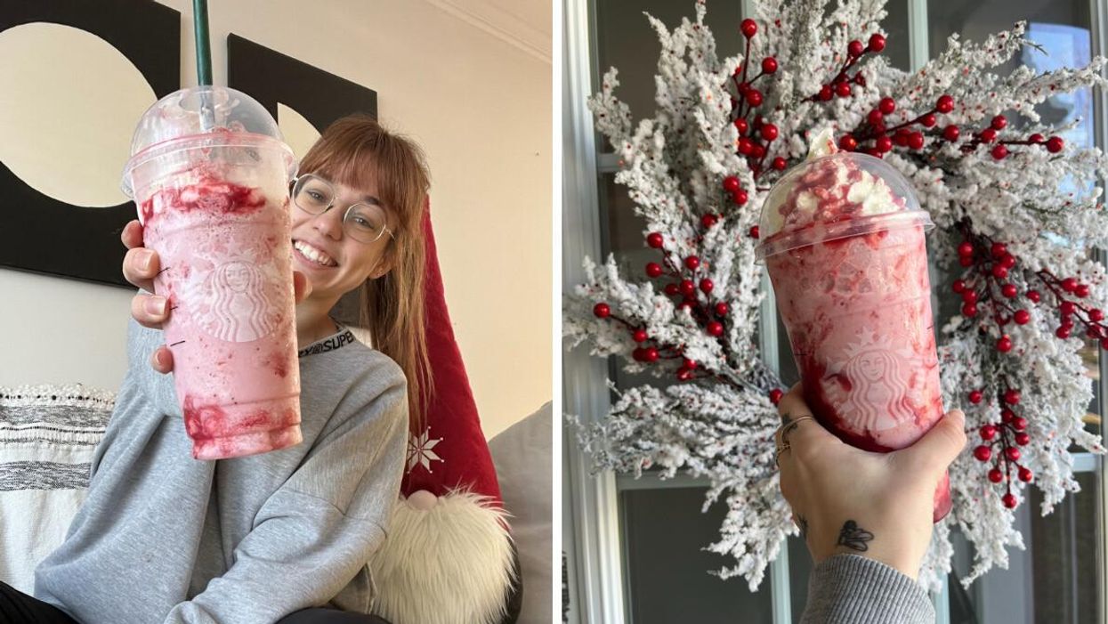 Le Santa Claus Frappuccino du Starbucks.