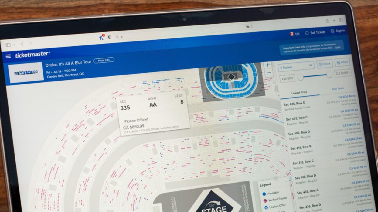 Le site Ticketmaster.