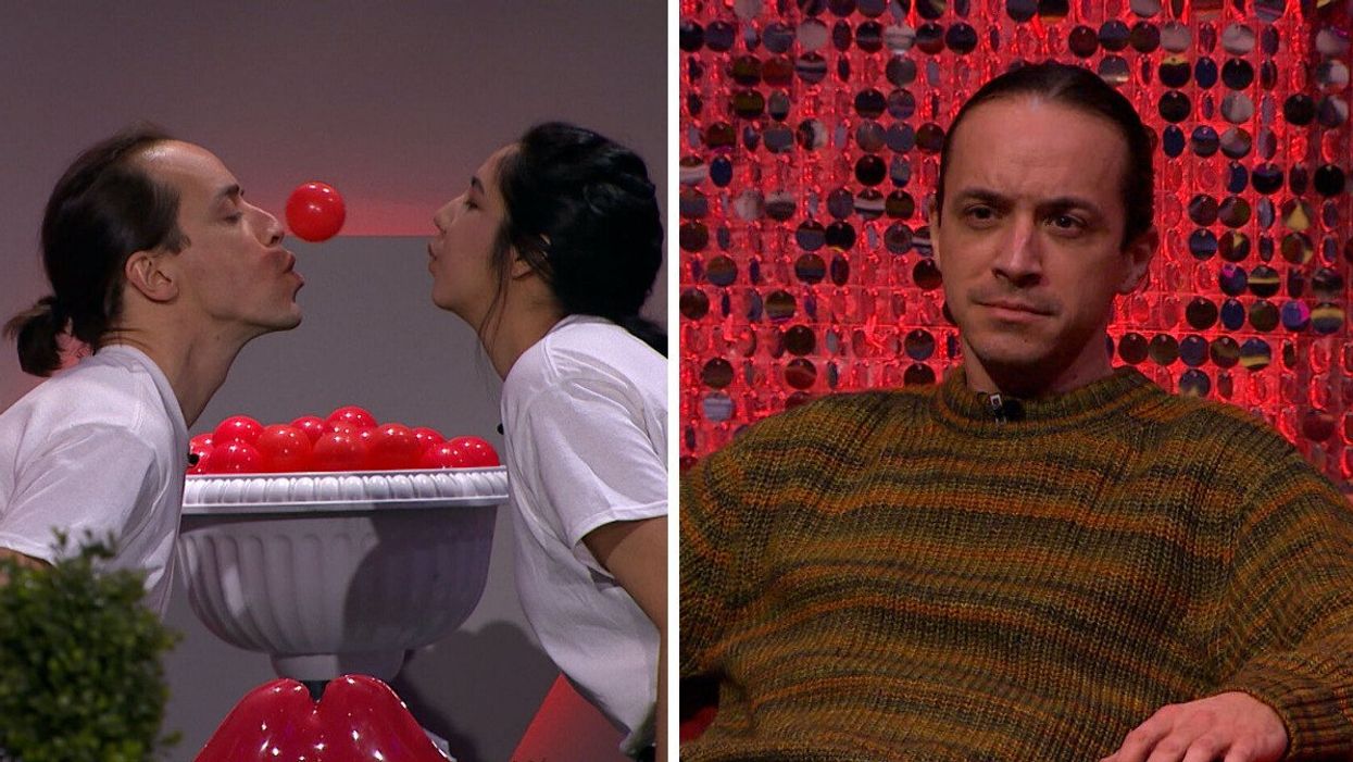 LeLouis Courchesne et Jemmy Achaquan Dubé. Droite : LeLouis Courchesne à Big Brother Célébrités.