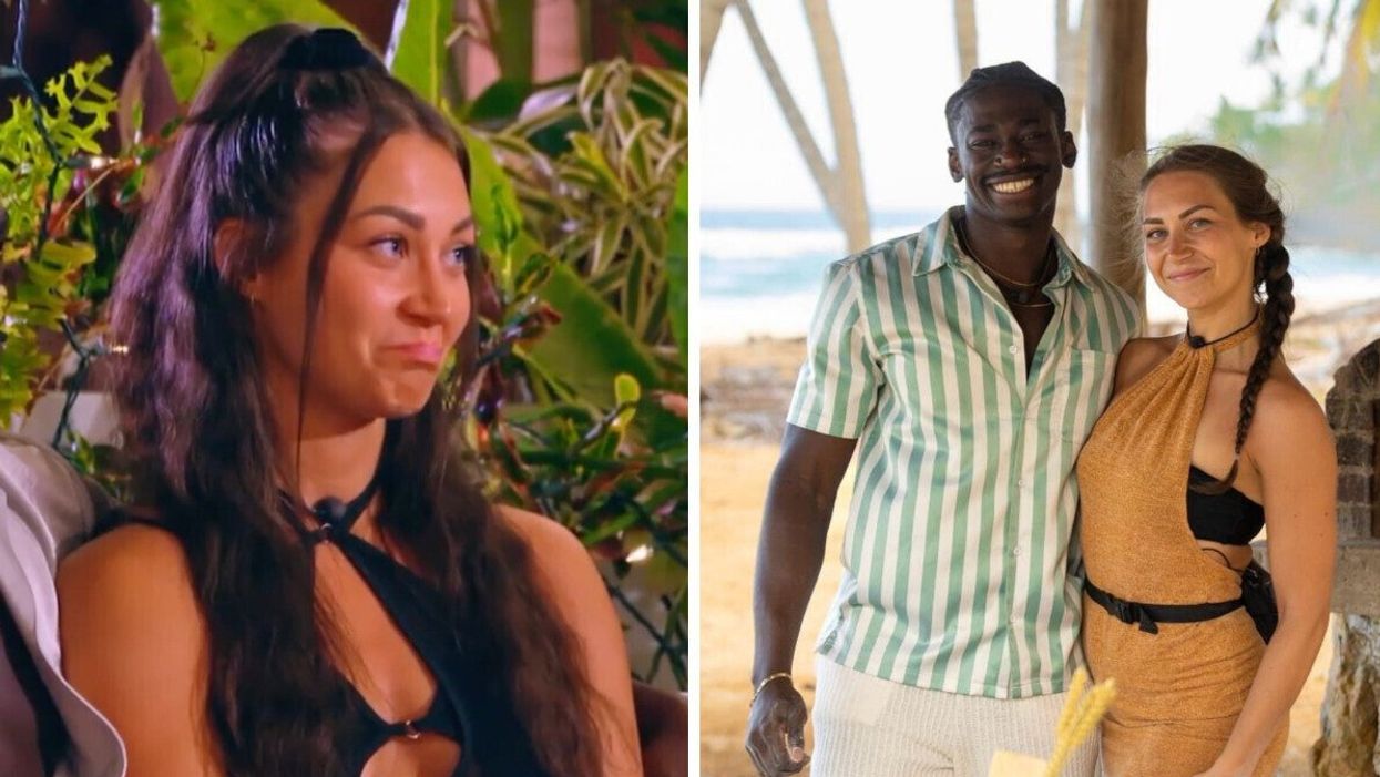 Léonie. Droite : Dan et Léonie de L'île de l'amour.