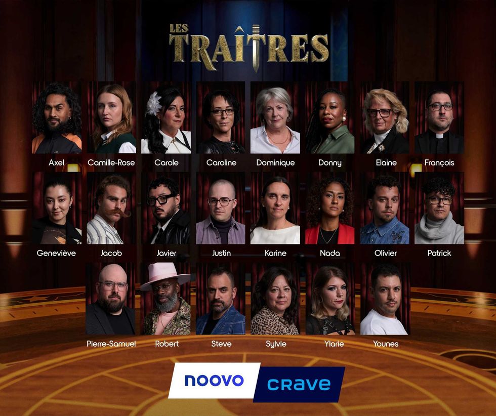 Les 22 personnes qui participent \u00e0 Les Tra\u00eetres, sur Crave et Noovo d\u00e8s le 6 avril.