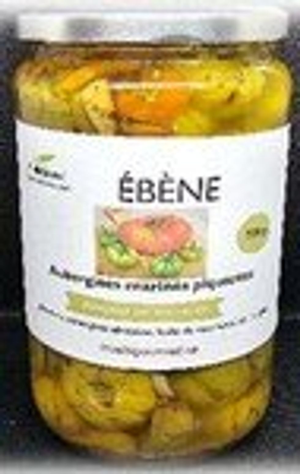 Les aubergines marin\u00e9es piquantes \u00c9b\u00e8ne.