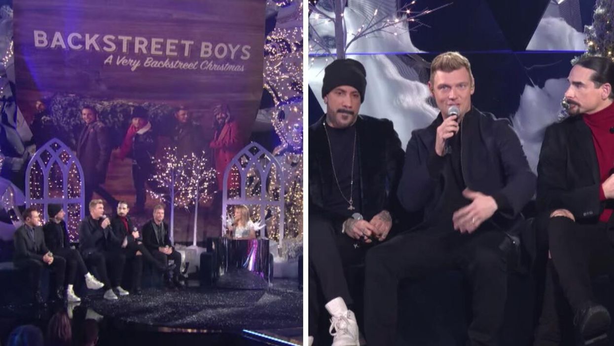 Les Backtreet Boys à La semaine des 4 Julie.