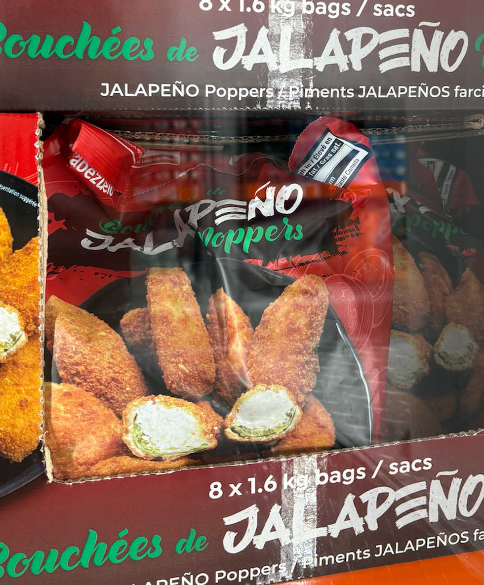 Les bouch\u00e9es jalape\u00f1os farcies au Costco.