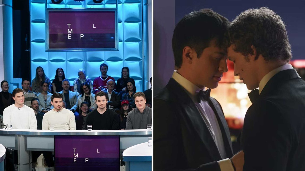 Les Canadiens de Montréal. Droite : Heated Rivalry