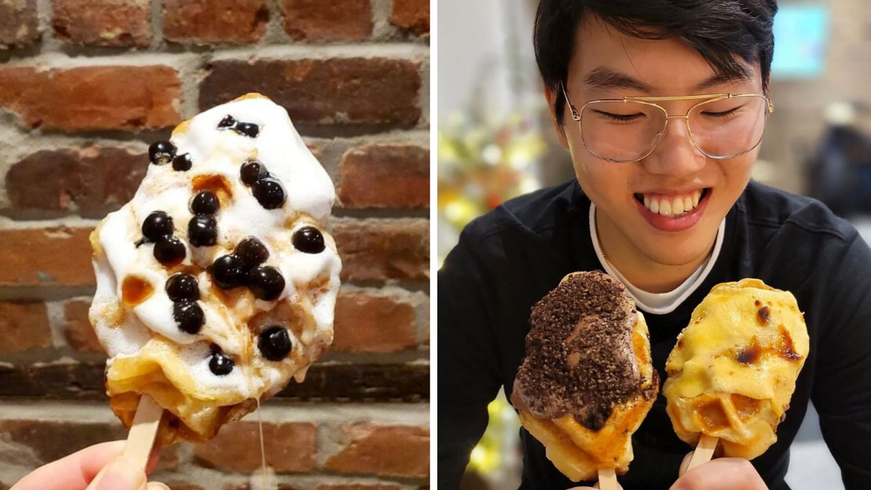 Les «Croffles» du salon de thé aux perles Gong Cha.
