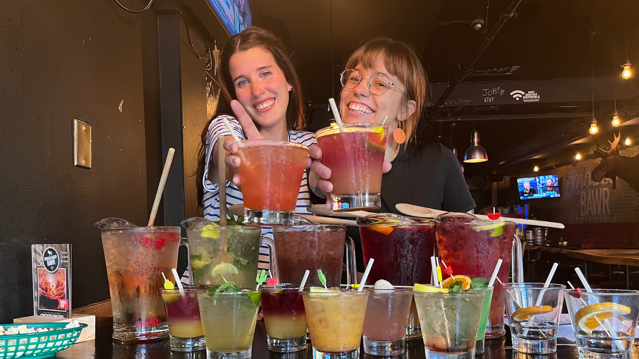 Les sangrias du Moose Bawr à Montréal.