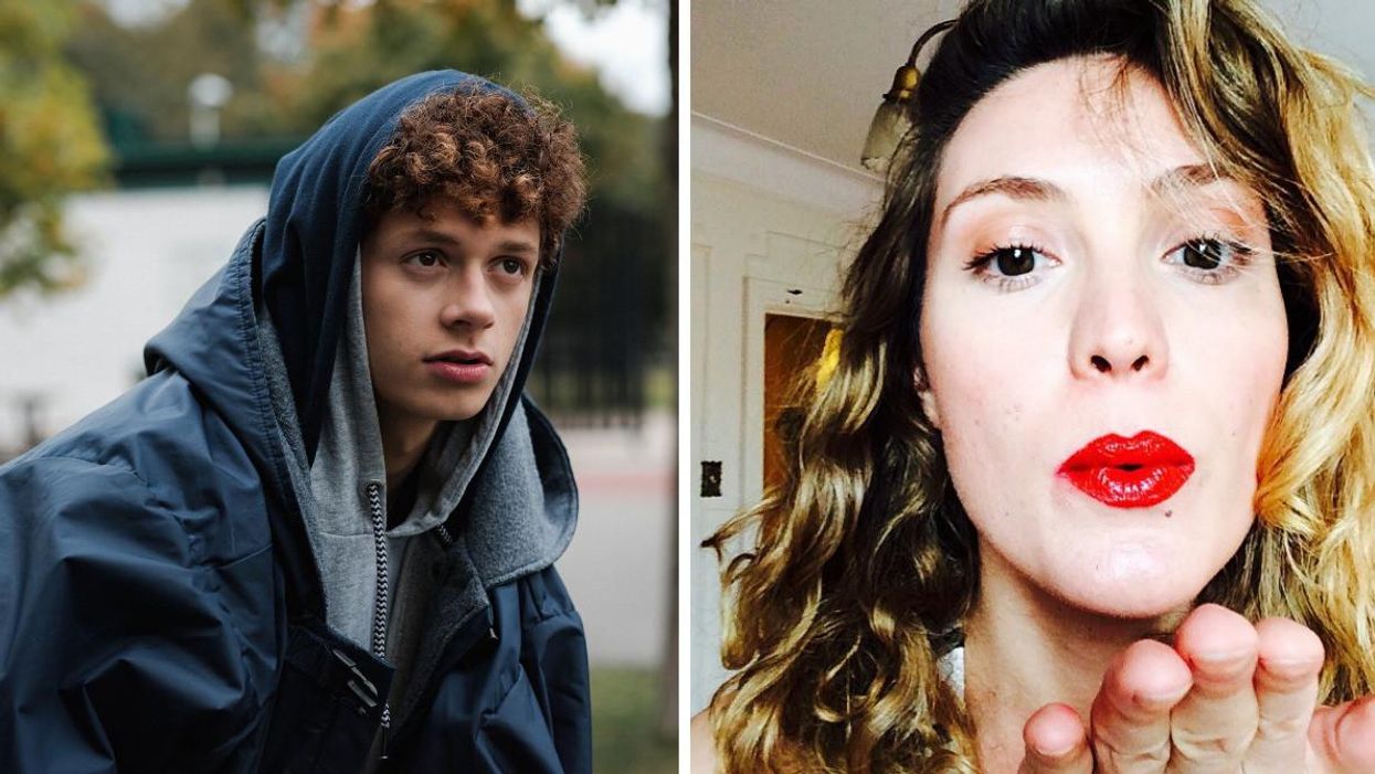 Lévi Doré. Droite : Evelyne Brochu.