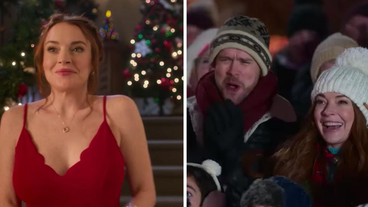 Lindsay Lohan dans Falling For Christmas.