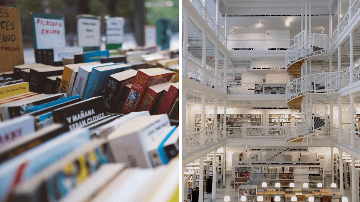 Livres. Droite : BAnQ.