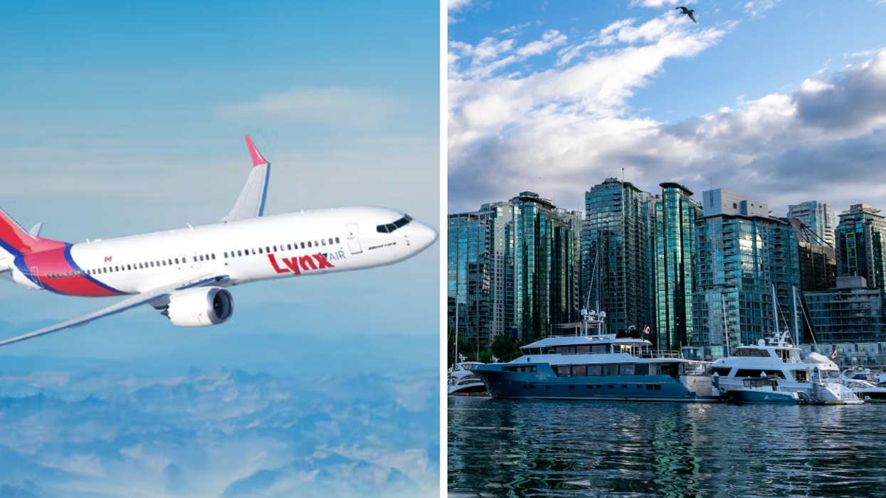 Lynx Air. Droite : Vancouver.
