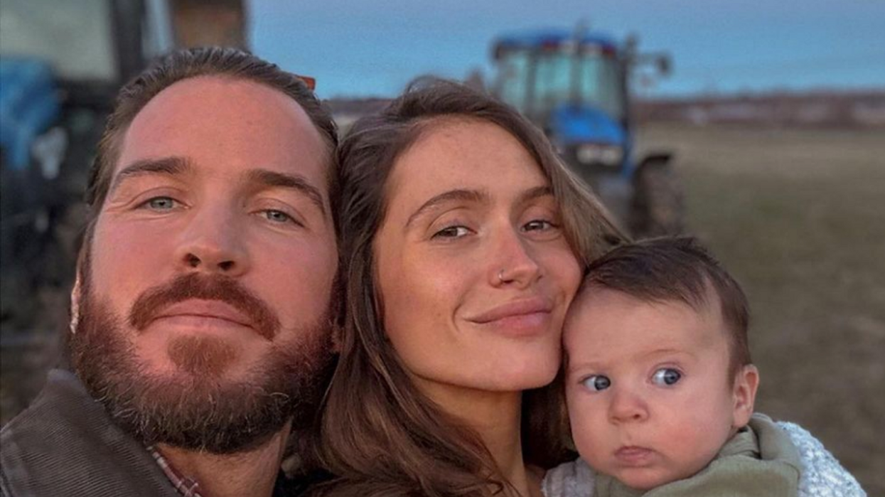 Lysandre Nadeau, Claude Bégin, et leur bébé Blaise.