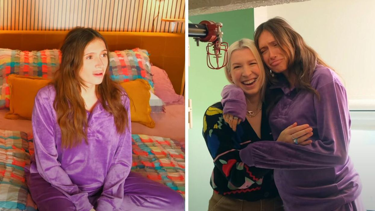 Lysandre Nadeau. Droite : Marianne Plaisance et Lysandre Nadeau.