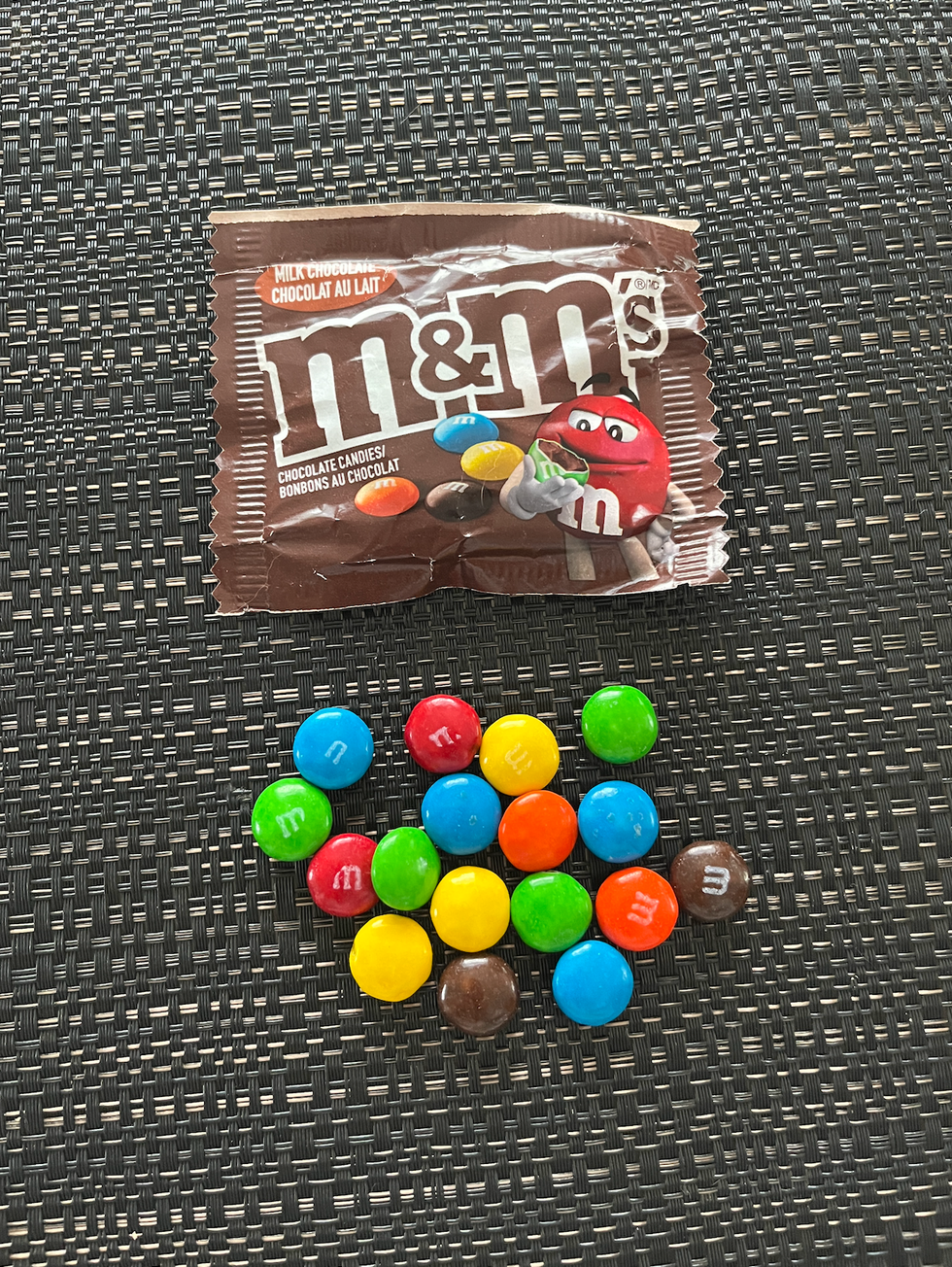 M&M's chocolat au lait pour Halloween.