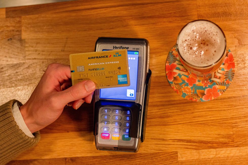 Machine paiement mobile.