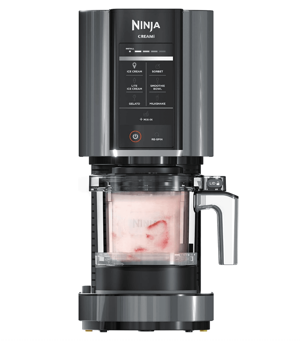Machine \u00e0 cr\u00e8me glac\u00e9e Ninja CREAMi noire.