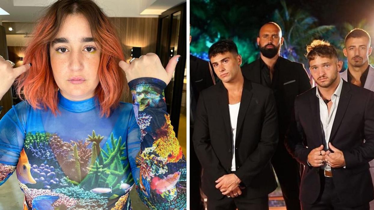 Mariana Mazza. Droite : Tommy, Philippe, Félix et Jimy d'OD Martinique.