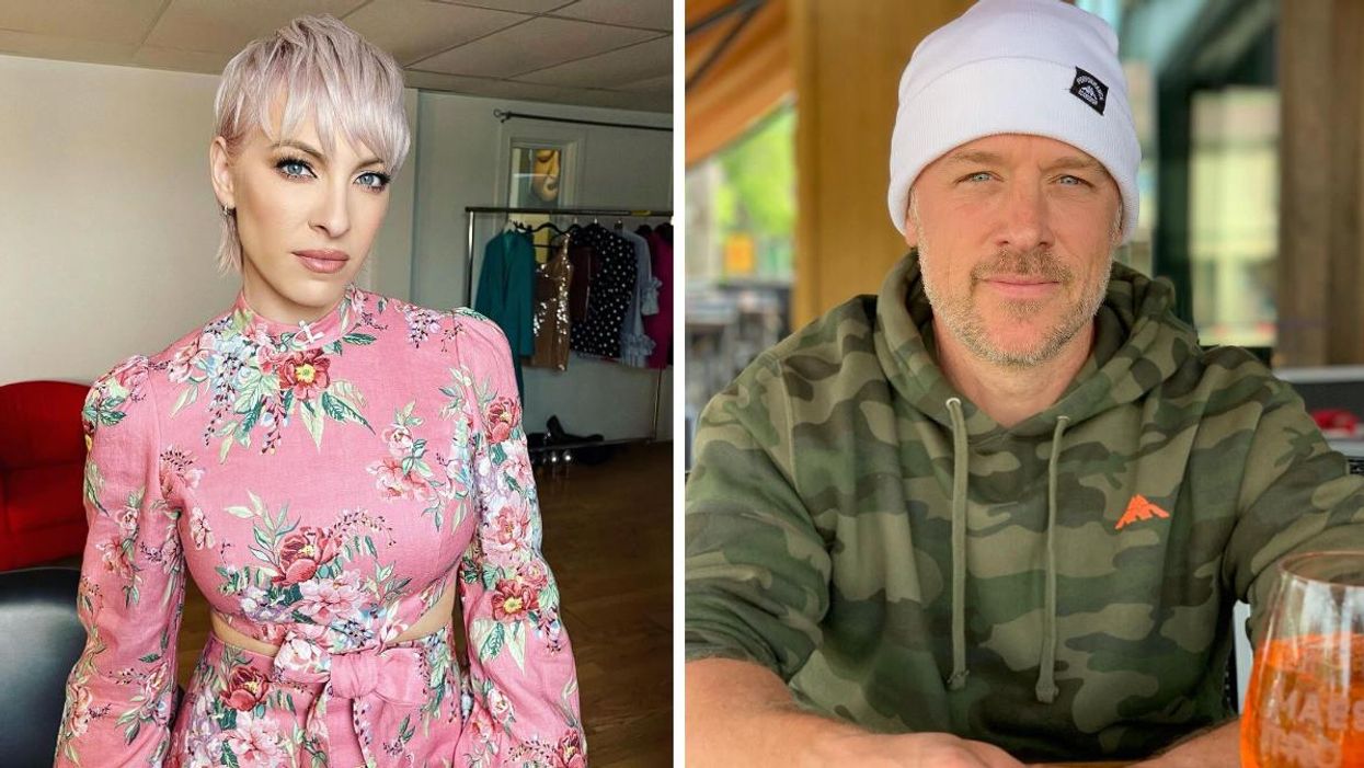 Marie-Mai Bouchard. Droite : David Laflèche.