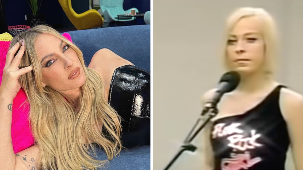 Marie-Mai en 2023. Droite : Marie-Mai à Star Académie en 2003.