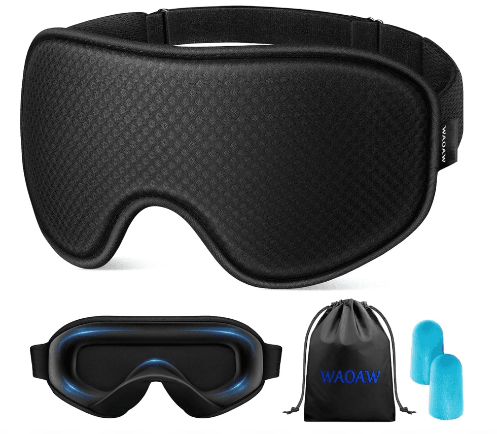 Masque de sommeil essentiel de voyage.